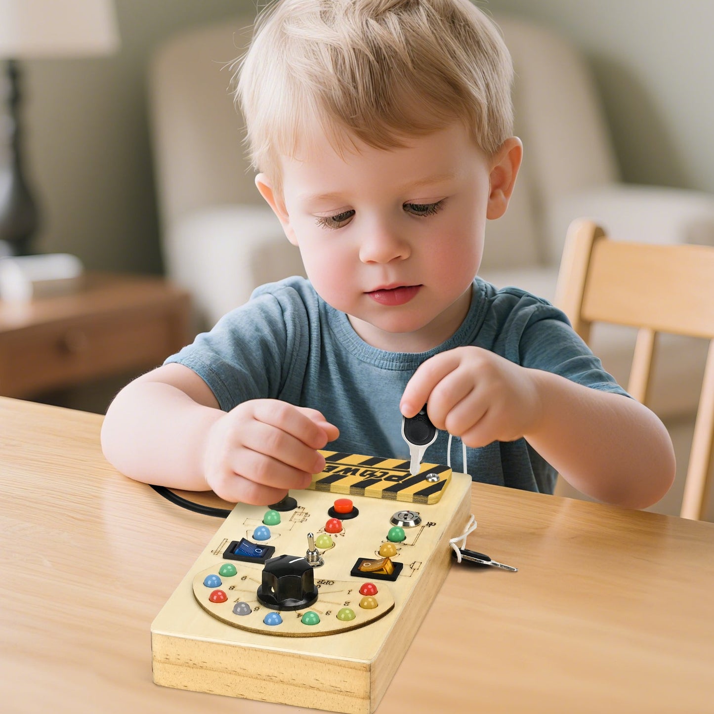 [🔥More affordable, 100% authentic🛍️]Joyreal Montessori Busy Board | LED Sensory Toys for Toddlers 1+