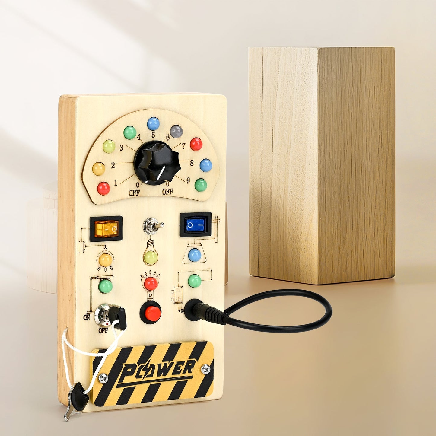 [🔥More affordable, 100% authentic🛍️]Joyreal Montessori Busy Board | LED Sensory Toys for Toddlers 1+