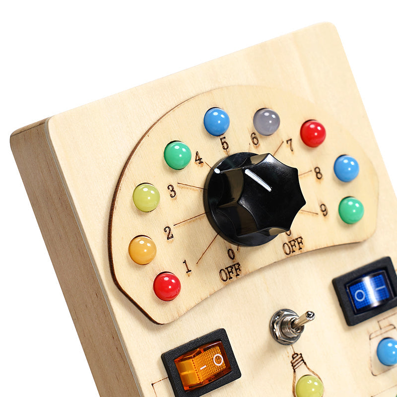 [🔥More affordable, 100% authentic🛍️]Joyreal Montessori Busy Board | LED Sensory Toys for Toddlers 1+